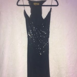 Nicole Miller Black Sequin Dress -6